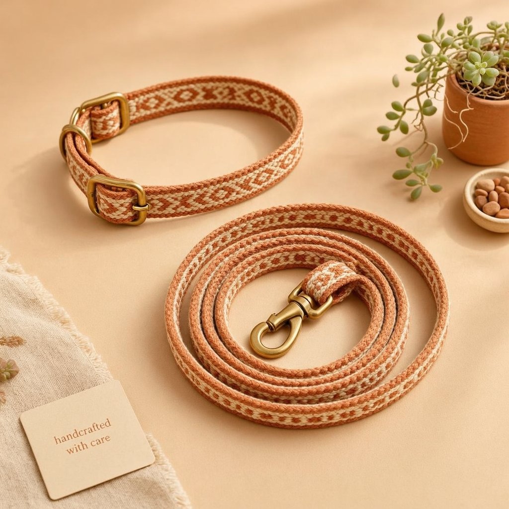 Set Collar + Correa Artesanal